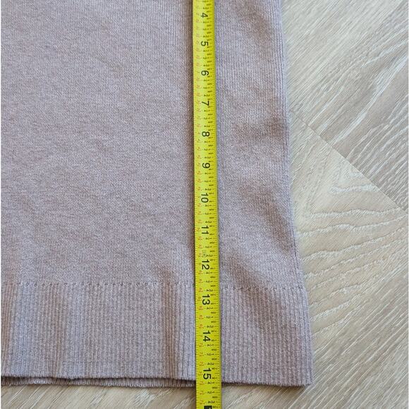 Monrow Tan/Taupe Cotton/Casmere Blend Slip On Mini Skirt, size M - Picture 4 of 7